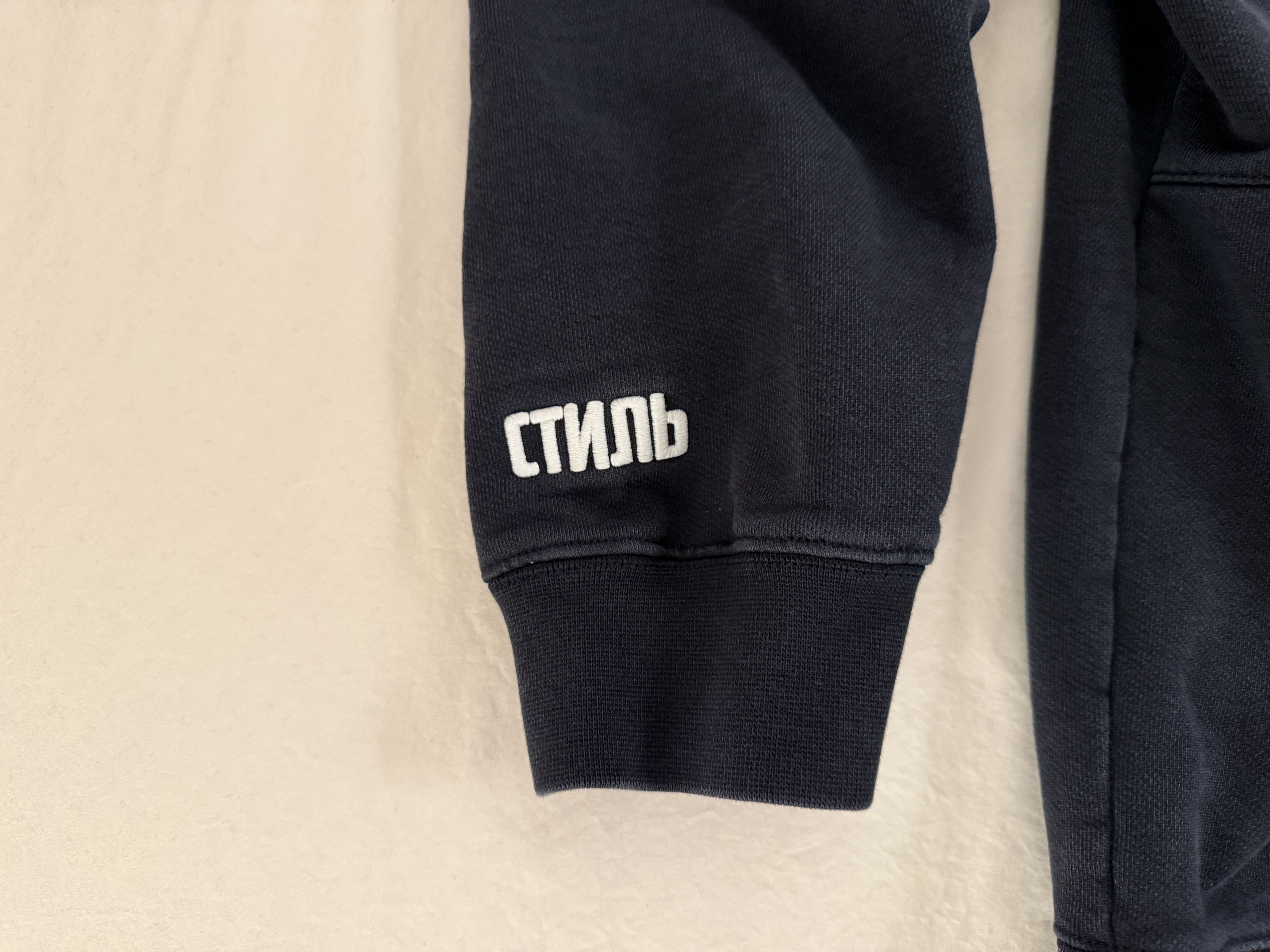 Heron Preston Heron Preston Sticker Label Hoodie - Navy Men's S Size US S / EU 44-46 / 1 - 3 Thumbnail