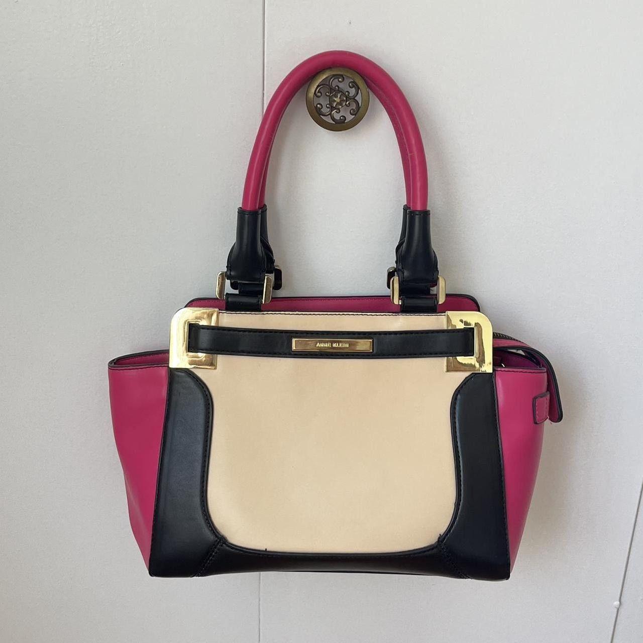 Anne Klein Hot pink & cream handbag Size ONE SIZE - 1 Thumbnail