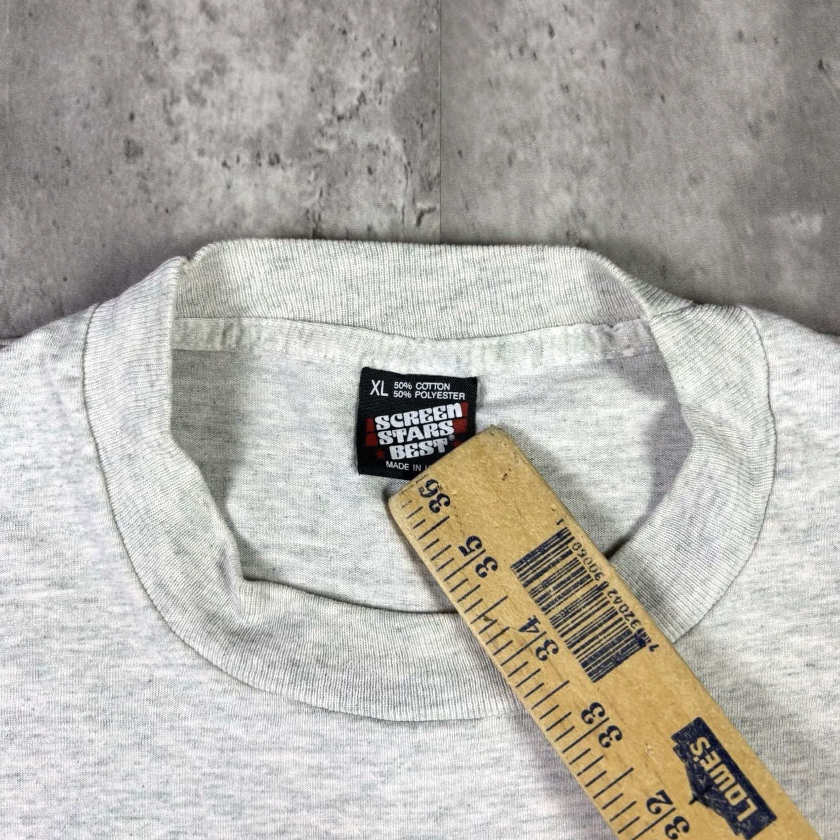 Fruit Of The Loom VINTAGE Top Gun Engine Motor Promo T Shirt 90s Fruit of the Loom Men XL Gray Cotton Short Sleeve Crew Neck Graphic Print Vintage 90s Mens XS? Size US XL / EU 56 / 4 - 5 Thumbnail