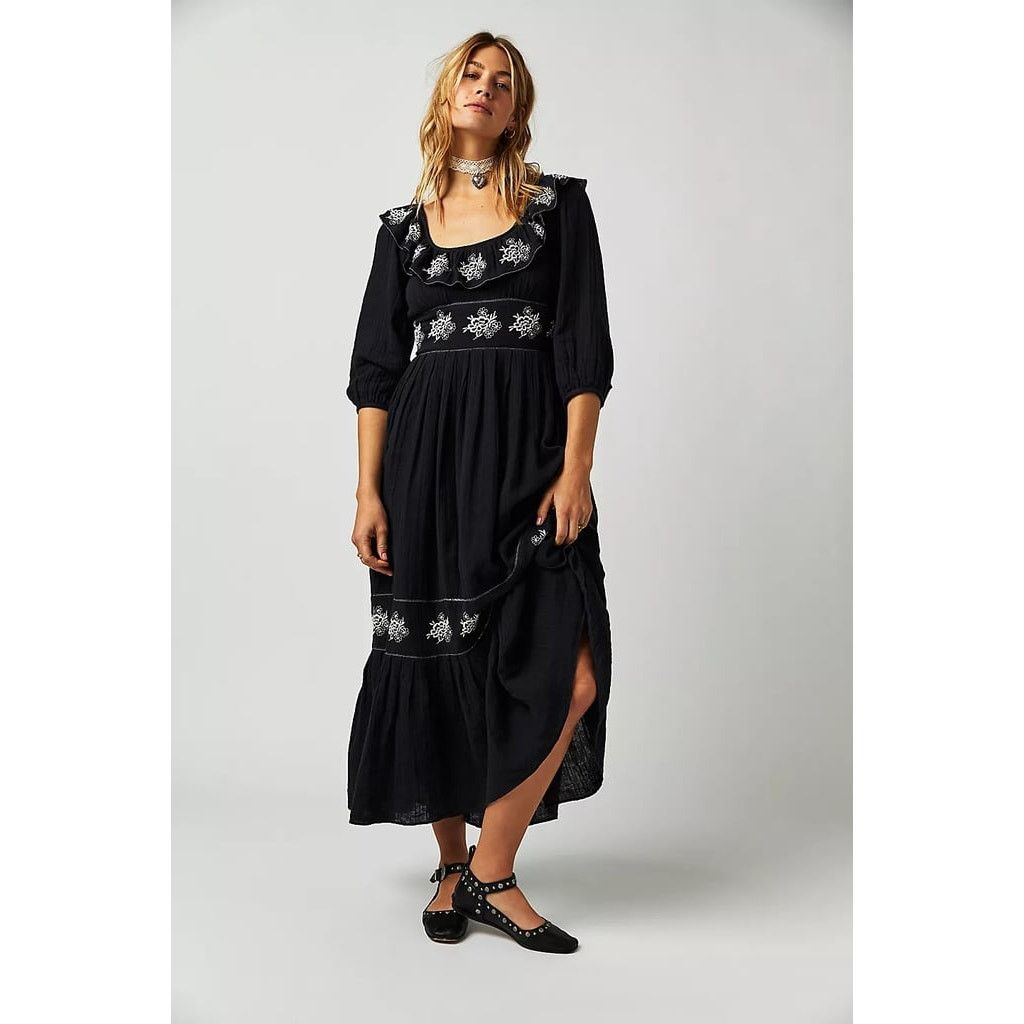 Free People New Free People Lovers Lane Maxi Dress $168 X-SMALL Floral Size XS / US 0-2 / IT 36-38 - 1 Thumbnail