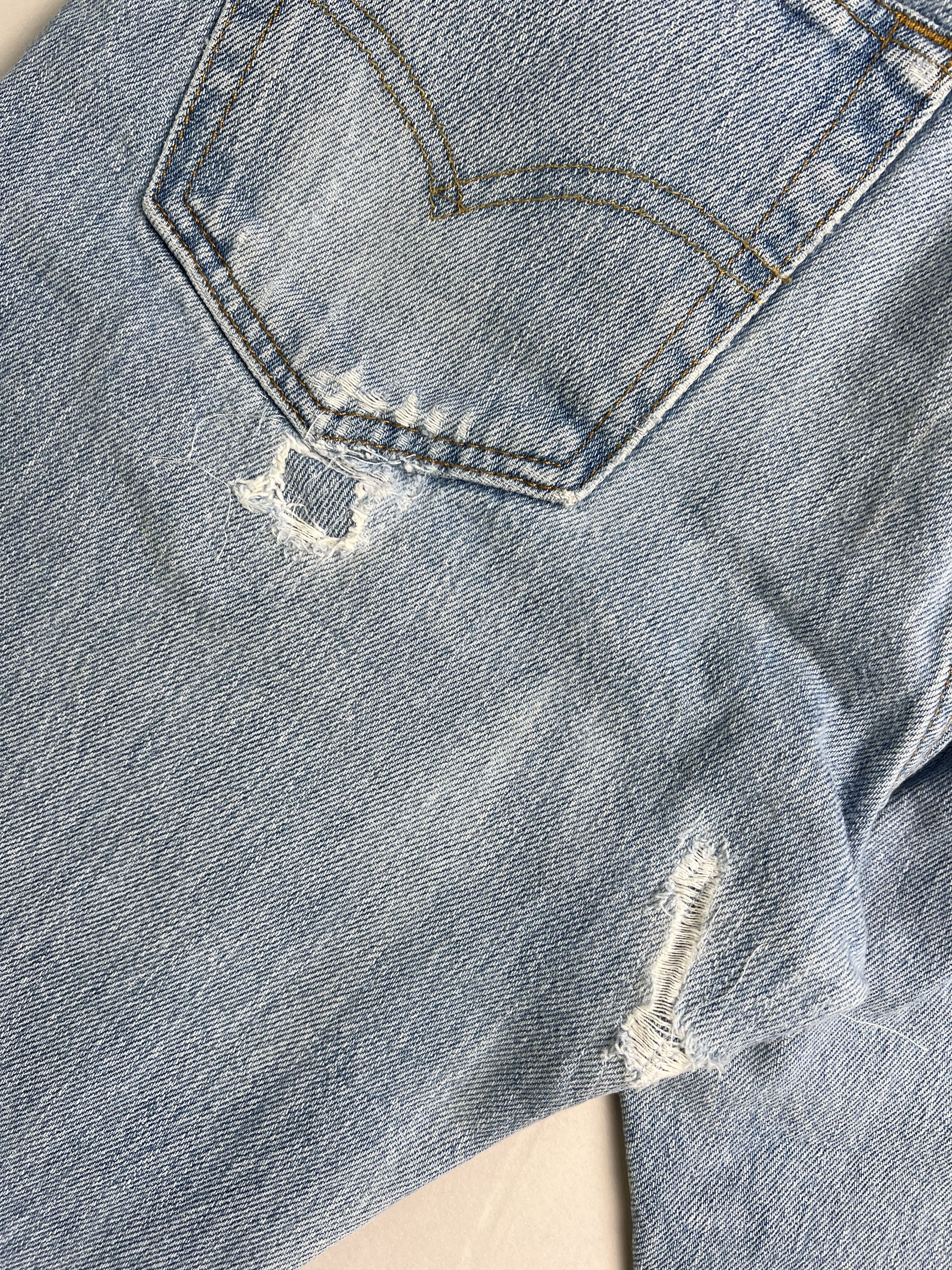 Levi's Levis 501 Jeans Shorts Light Blue Wash W30 Size US 30 / EU 46 - 7 Thumbnail