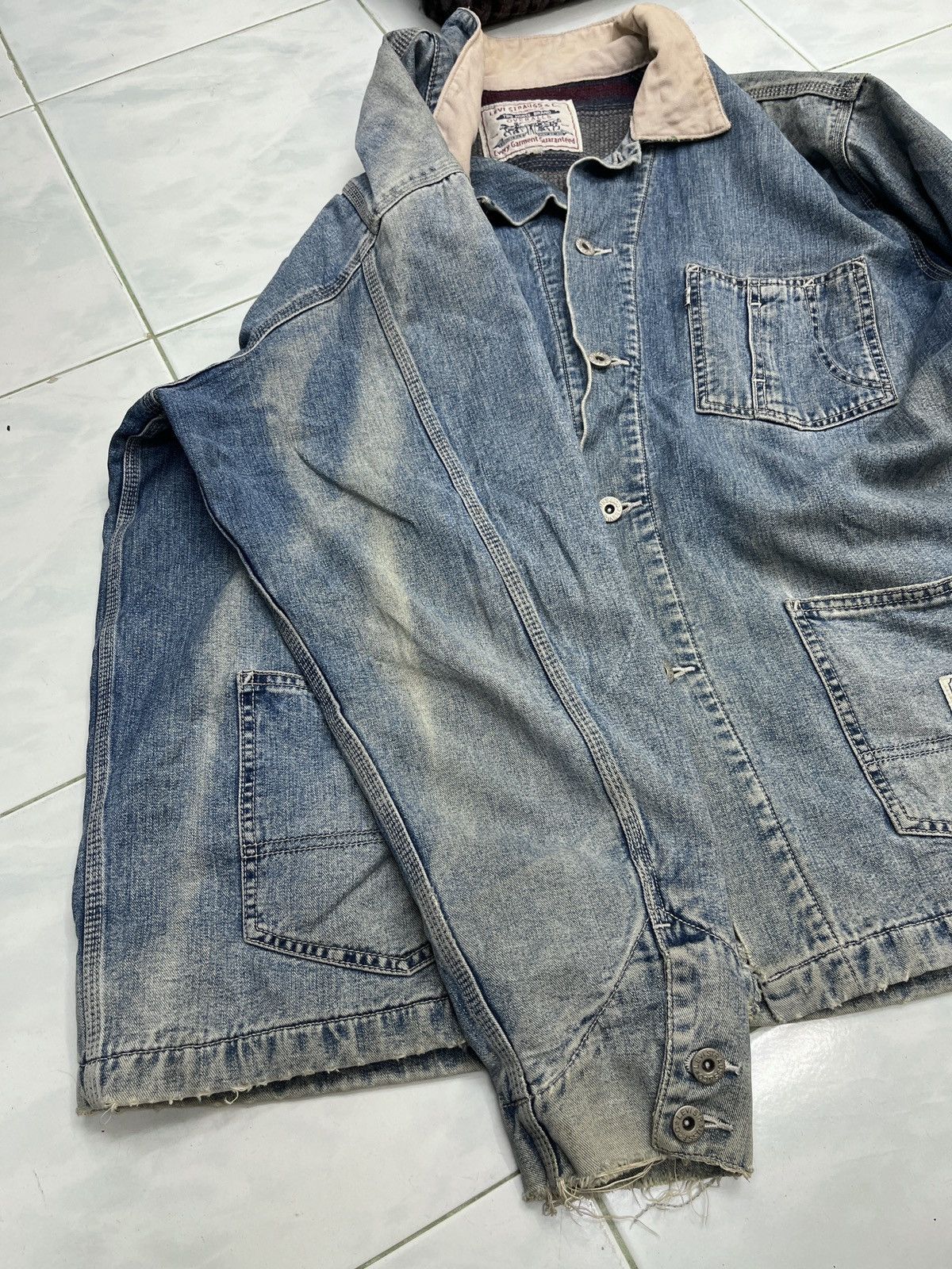 Levi's × Vintage 🔥🔥🔥STEALS VTG LEVIS BLANKET LINED CHORE JACKET Size US L / EU 52-54 / 3 - 16 Thumbnail