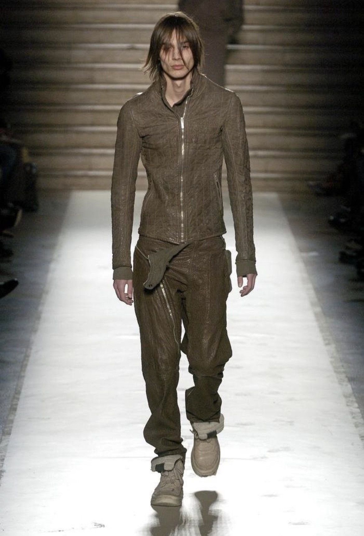 Rick Owens Rick Owens F/W 05 "MOOG" Heavy Lamb Leather Biker Jacket Size US XL / EU 56 / 4 - 1 Thumbnail