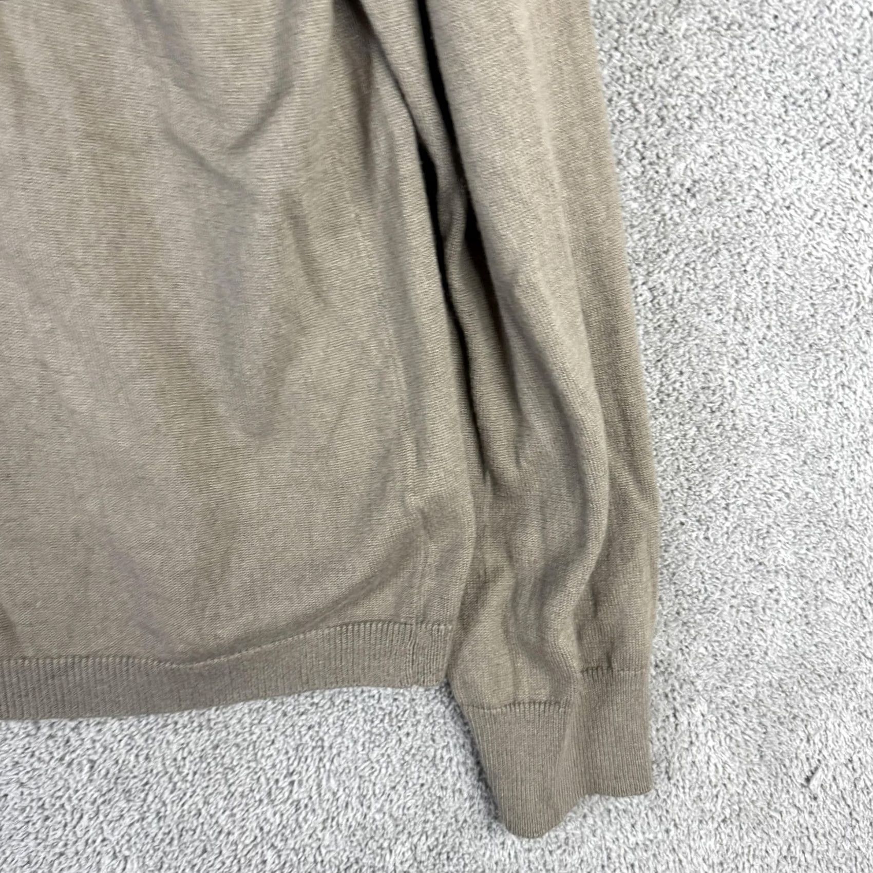 Banana Republic Banana Republic Sweater Mens L Brown Silk Cashmere V-Neck Knit Pullover Size US L / EU 52-54 / 3 - 3 Thumbnail