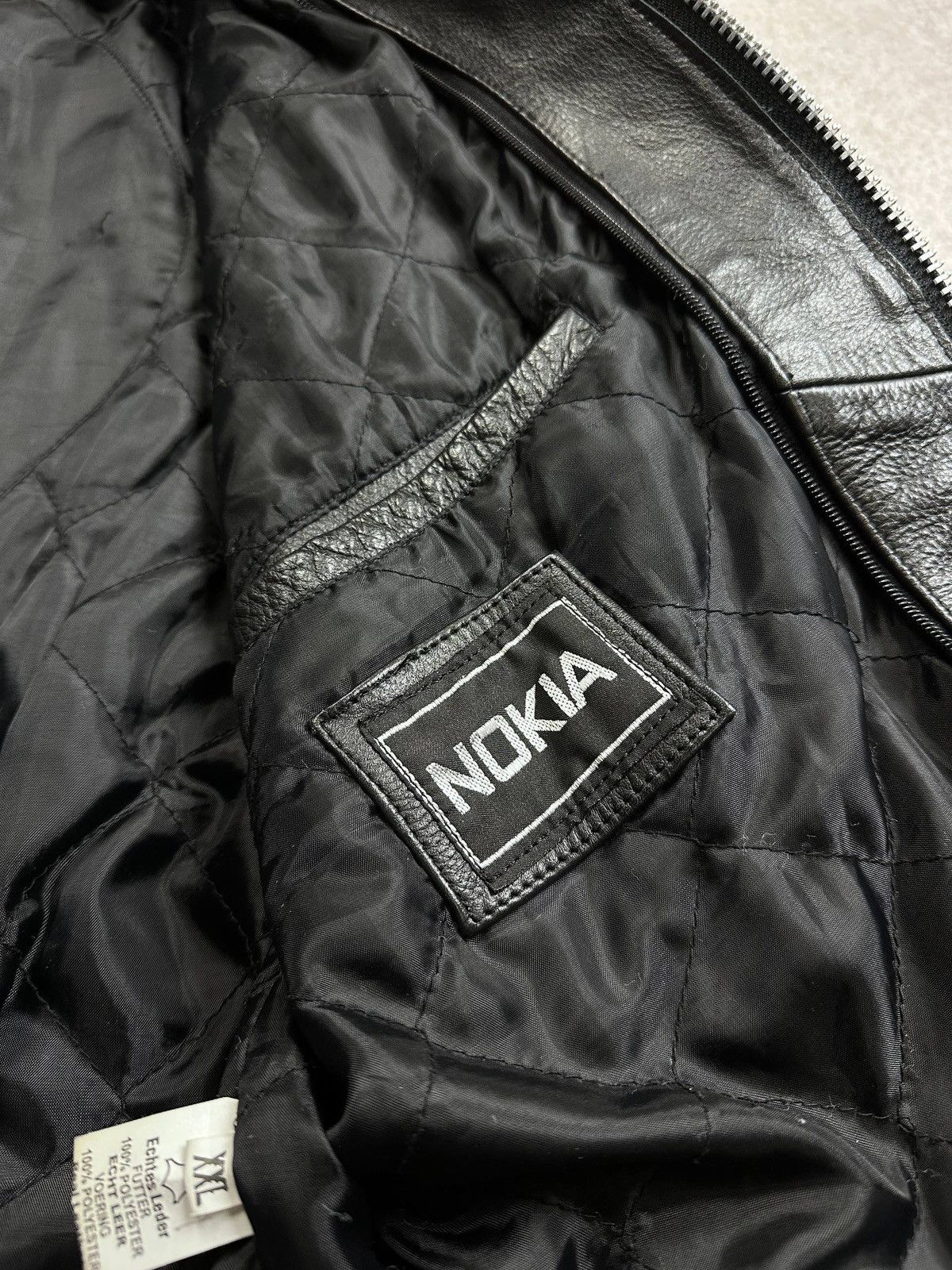 Genuine Leather Vintage 90s Nokia Racing Genuine Leather Y2K Jacket M Size US M / EU 48-50 / 2 - 17 Thumbnail