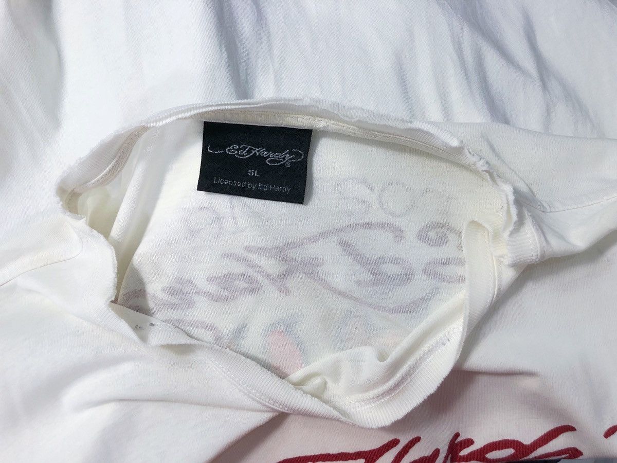 Ed Hardy Rare Vintage Ed Hardy Los Angeles Oversize LS Tee Size US XXL / EU 58 / 5 - 10 Thumbnail
