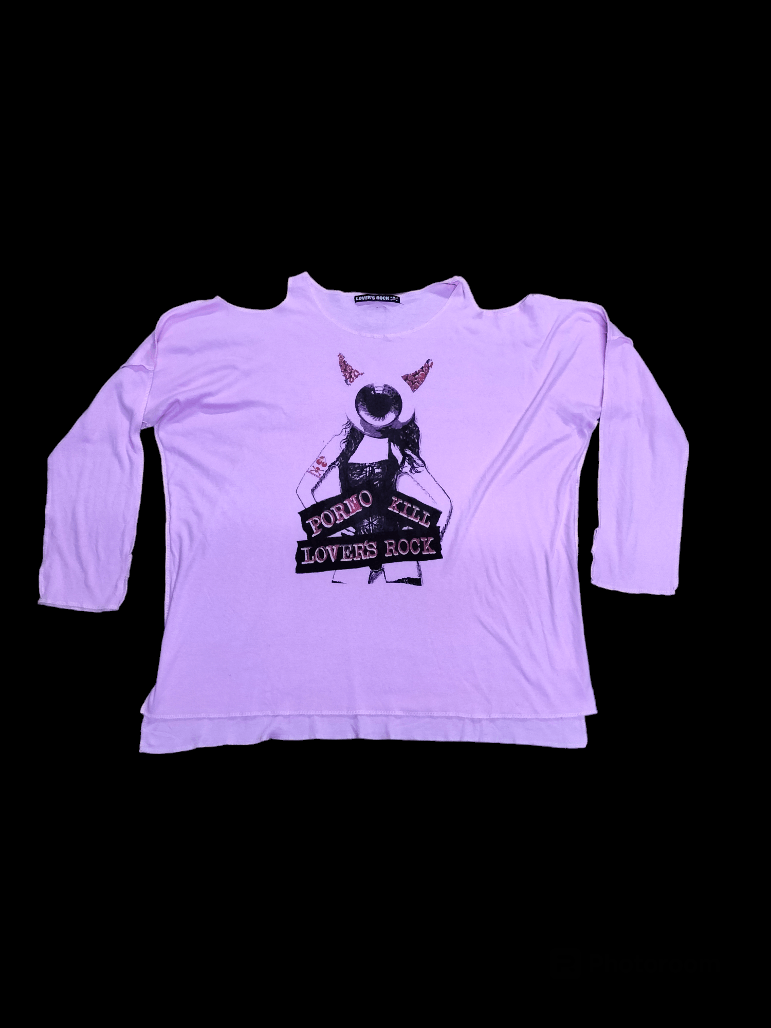 Japanese Brand porno kill lovers Rock punk tshirt harajuku styles Size ONE SIZE - 3 Thumbnail