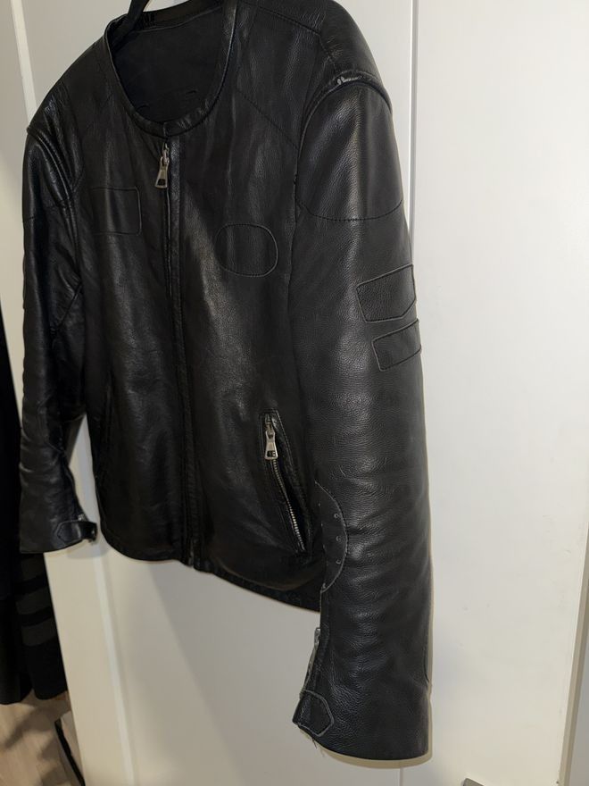 Maison Margiela Leather Cafe Racer Jacket Size US L / EU 52-54 / 3 - 2 Thumbnail