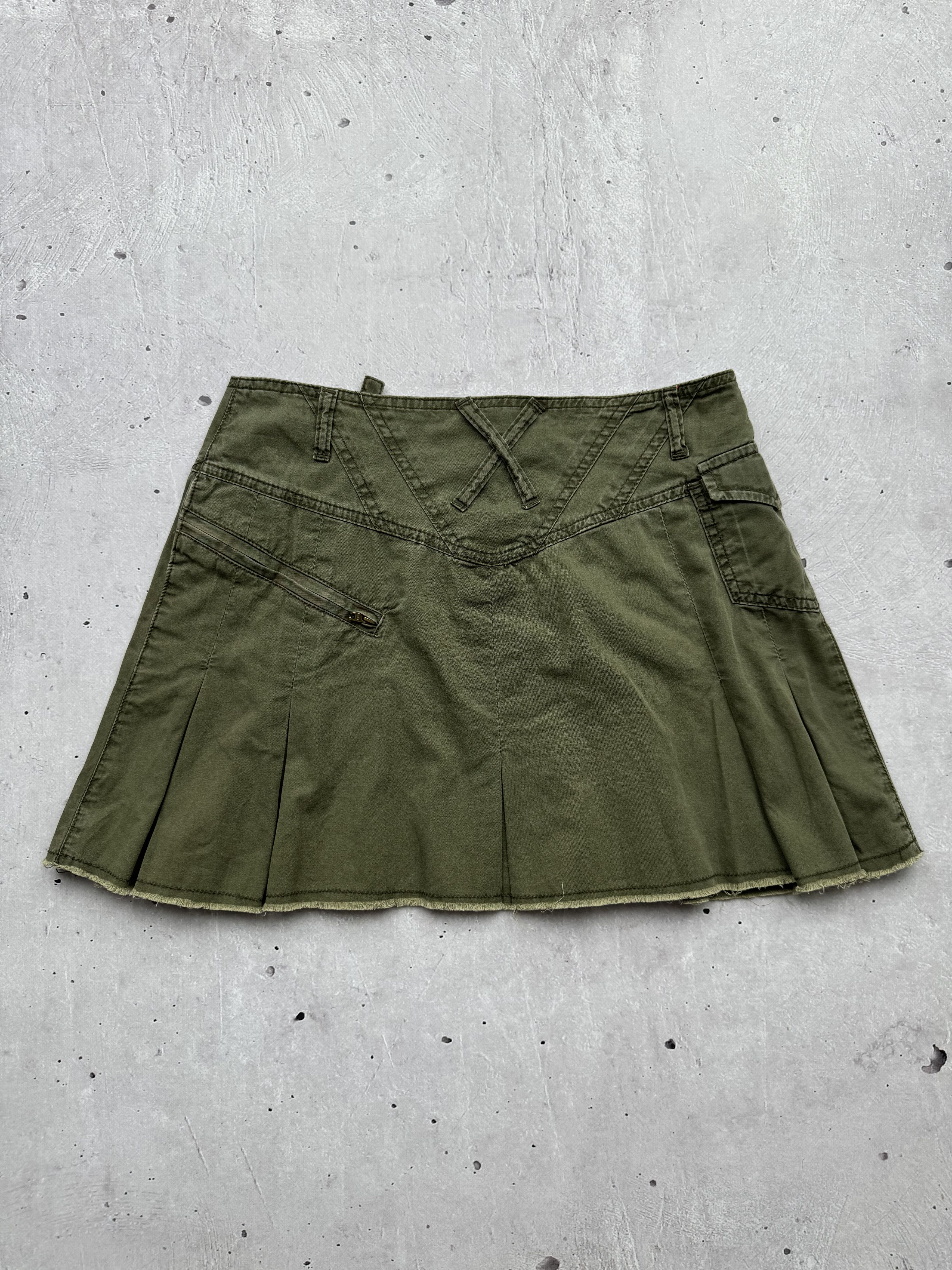 Japanese Brand × Seditionaries × Vintage Vintage Cargo Flared Mini Skirt Size 27" / US 4 / IT 40 - 6 Thumbnail