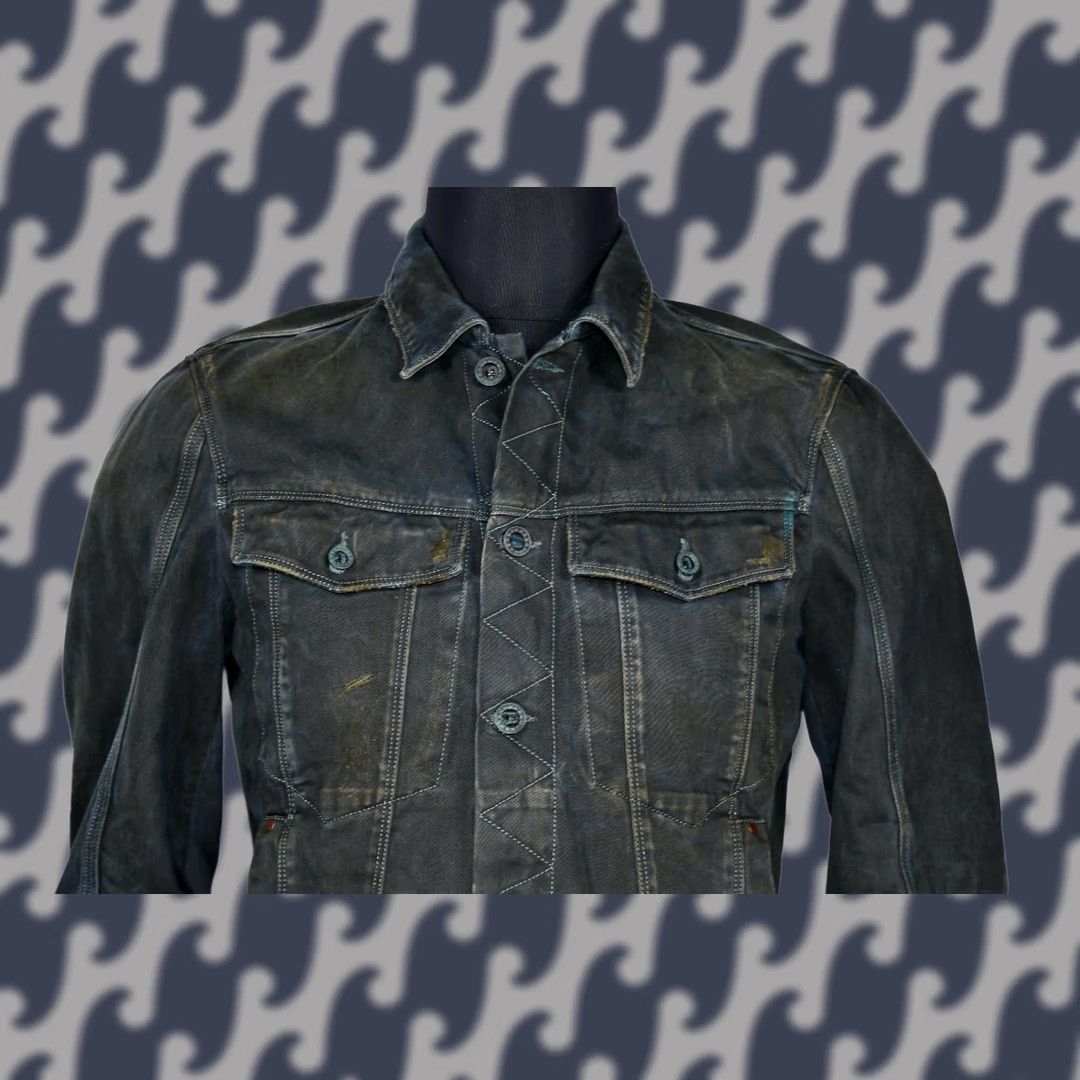 Diesel Diesel Black Gold Jacket Jenry Giacca Trucker Denim 100% Cotton Size M Black Mens Shirt Jacket Size US M / EU 48-50 / 2 - 1 Thumbnail