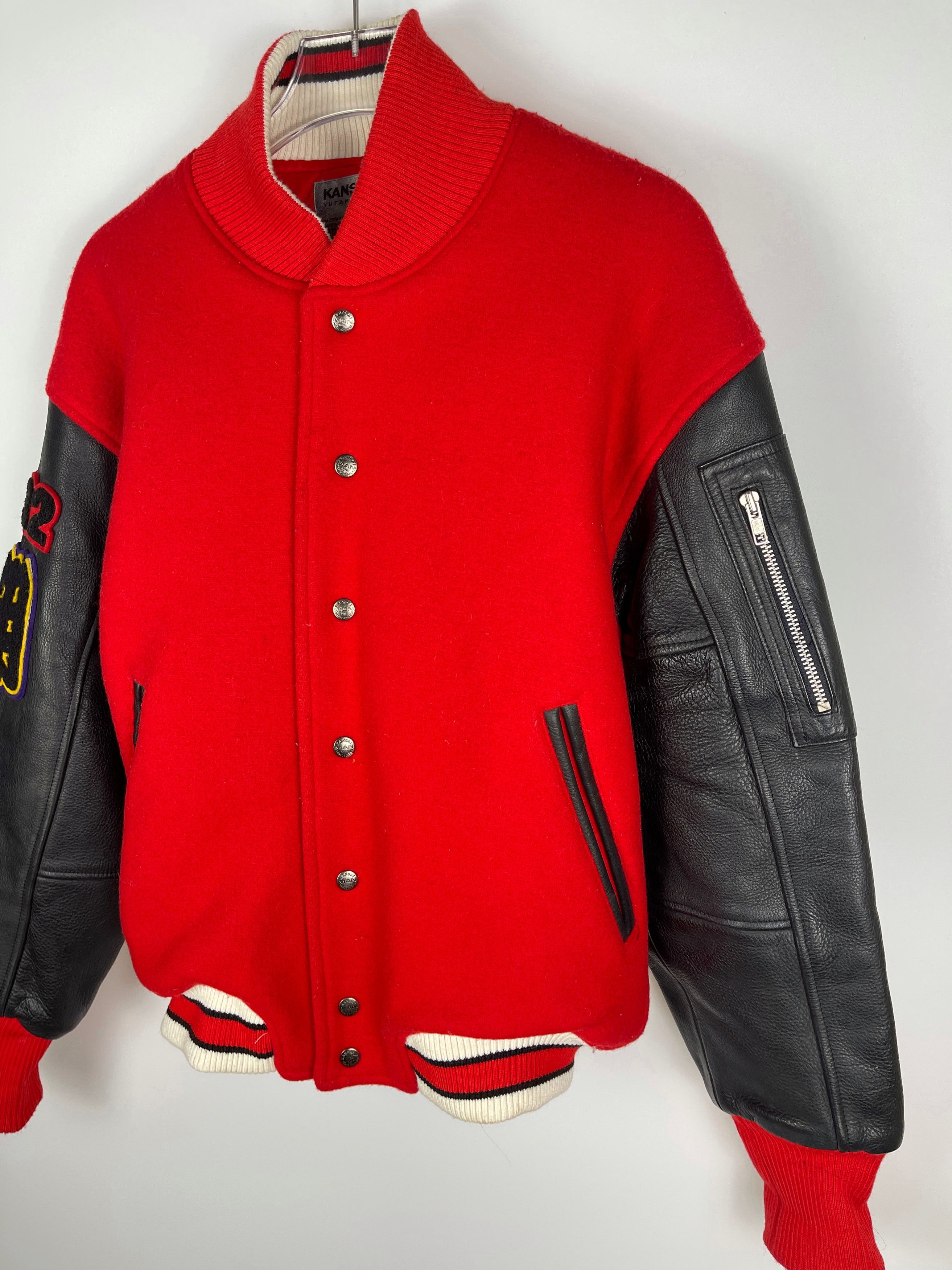 Kansai Yamamoto Kansai Yamamoto 1990's Kamikaze Varsity Jacket Size US L / EU 52-54 / 3 - 3 Thumbnail
