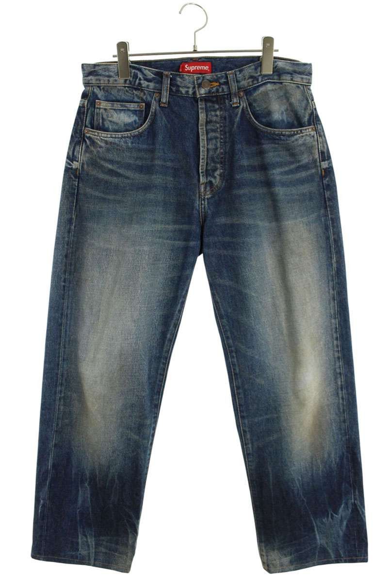 Supreme Supreme Distressed Loose Fit Selvedge Jean | Grailed