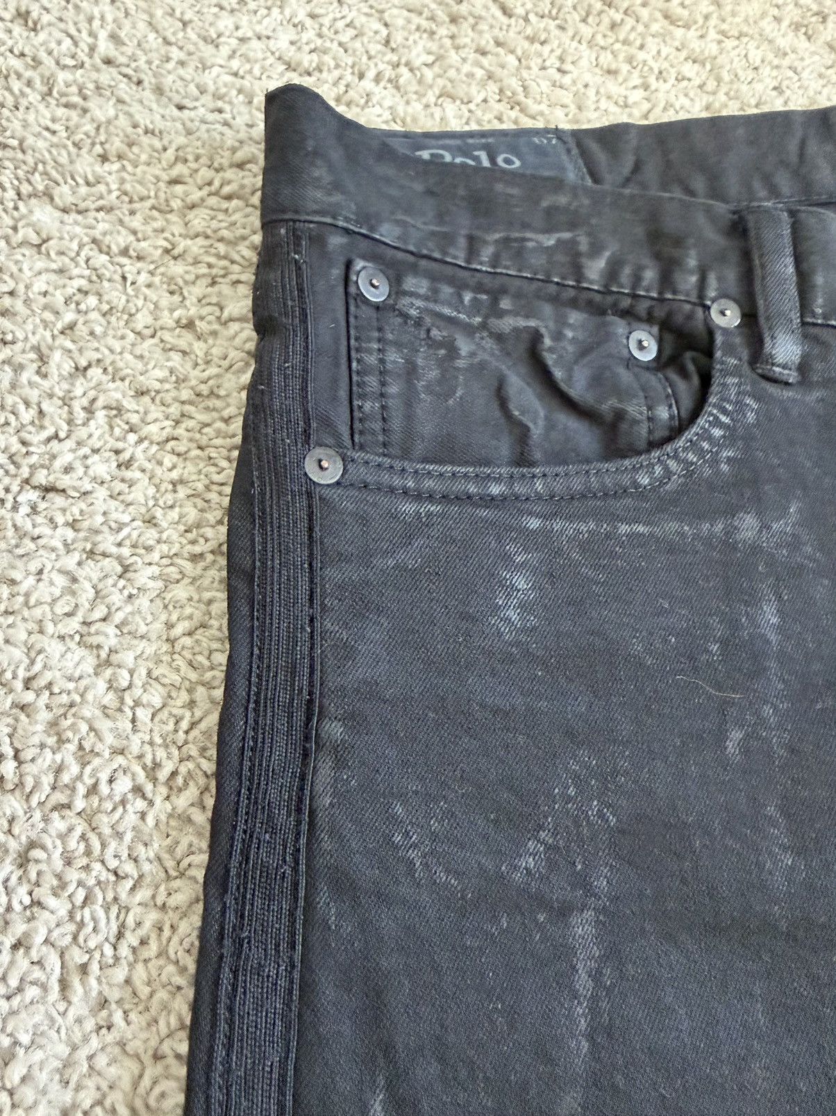 Polo Ralph Lauren Polo Ralph Lauren Sullivan Slim - Kessler Black Tuxedo Jeans Size US 33 - 7 Thumbnail