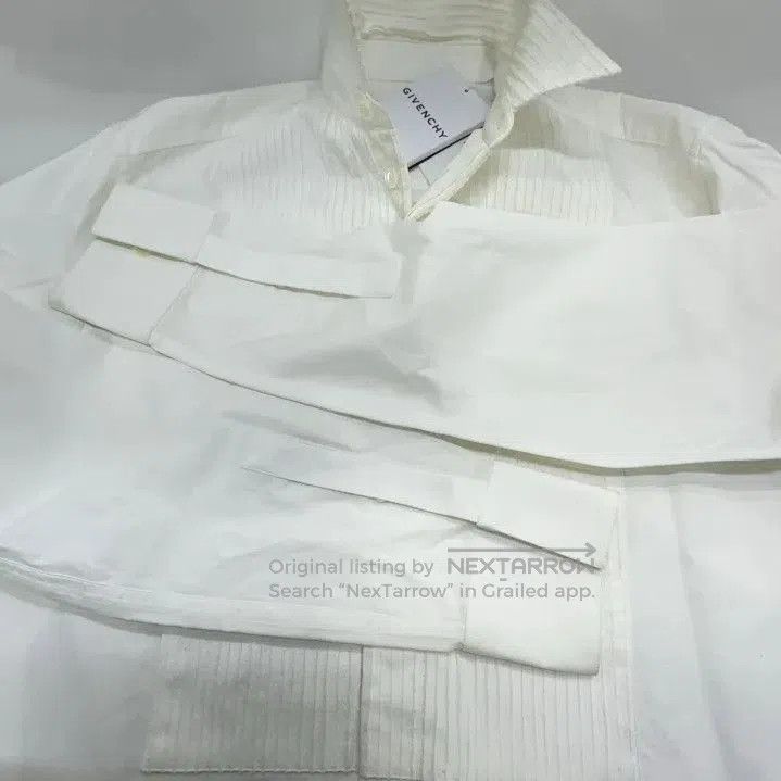 Givenchy Givenchy SS23 Men's White Lace Collar Long Sleeve Shirt. Size US XXS / EU 40 - 6 Thumbnail