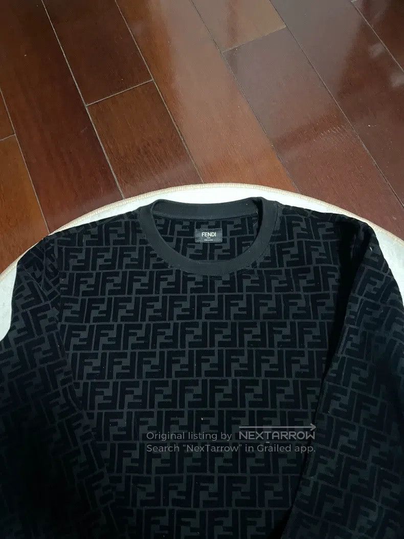 Fendi Fendi All-over print logo sweatshirt black Size US L / EU 52-54 / 3 - 2 Thumbnail