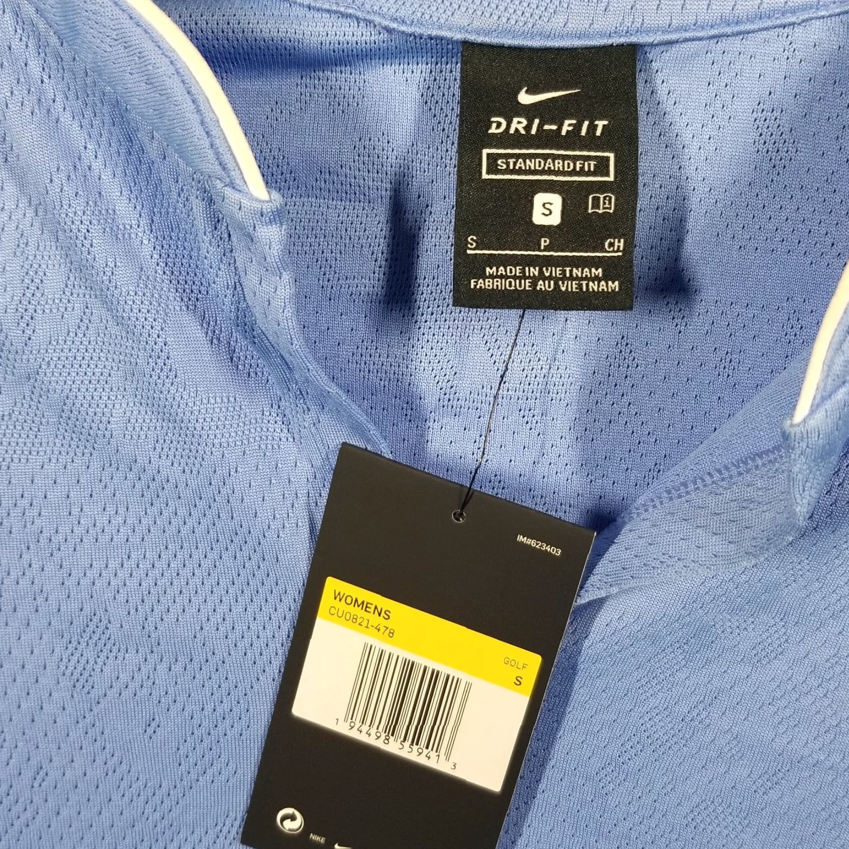Nike Nike Golf Polo Shirt Breathe Jacquard Blue Camo Women's CU0821 Polo Nike Dri-Fit Peloter? Size S / US 4 / IT 40 - 4 Thumbnail