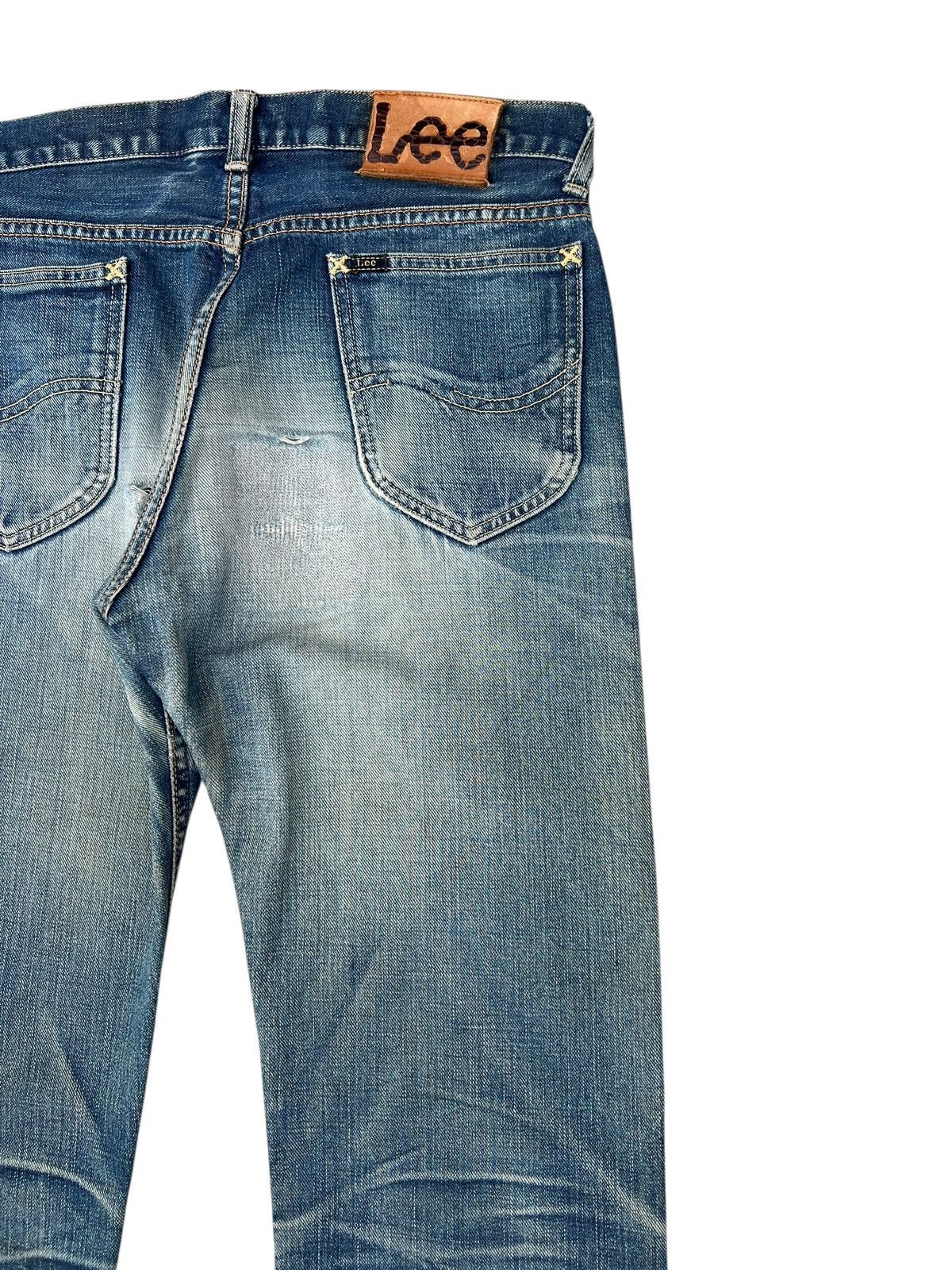 Lee Vintage Lee Sanforized Distressed Mud Denim Selvedge Jeans Size US 30 / EU 46 - 20 Thumbnail