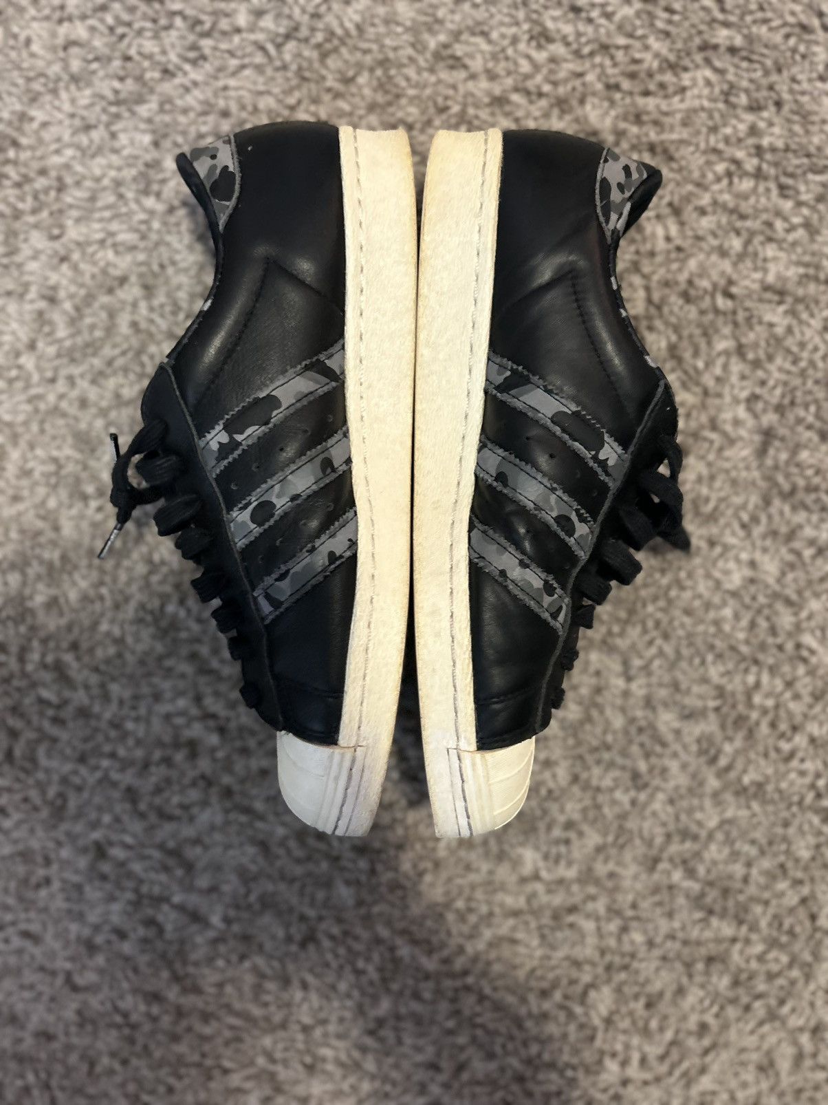 Adidas × Bape × Undefeated Bape superstar x undefeated Size US 9.5 / EU 42-43 - 2 Thumbnail