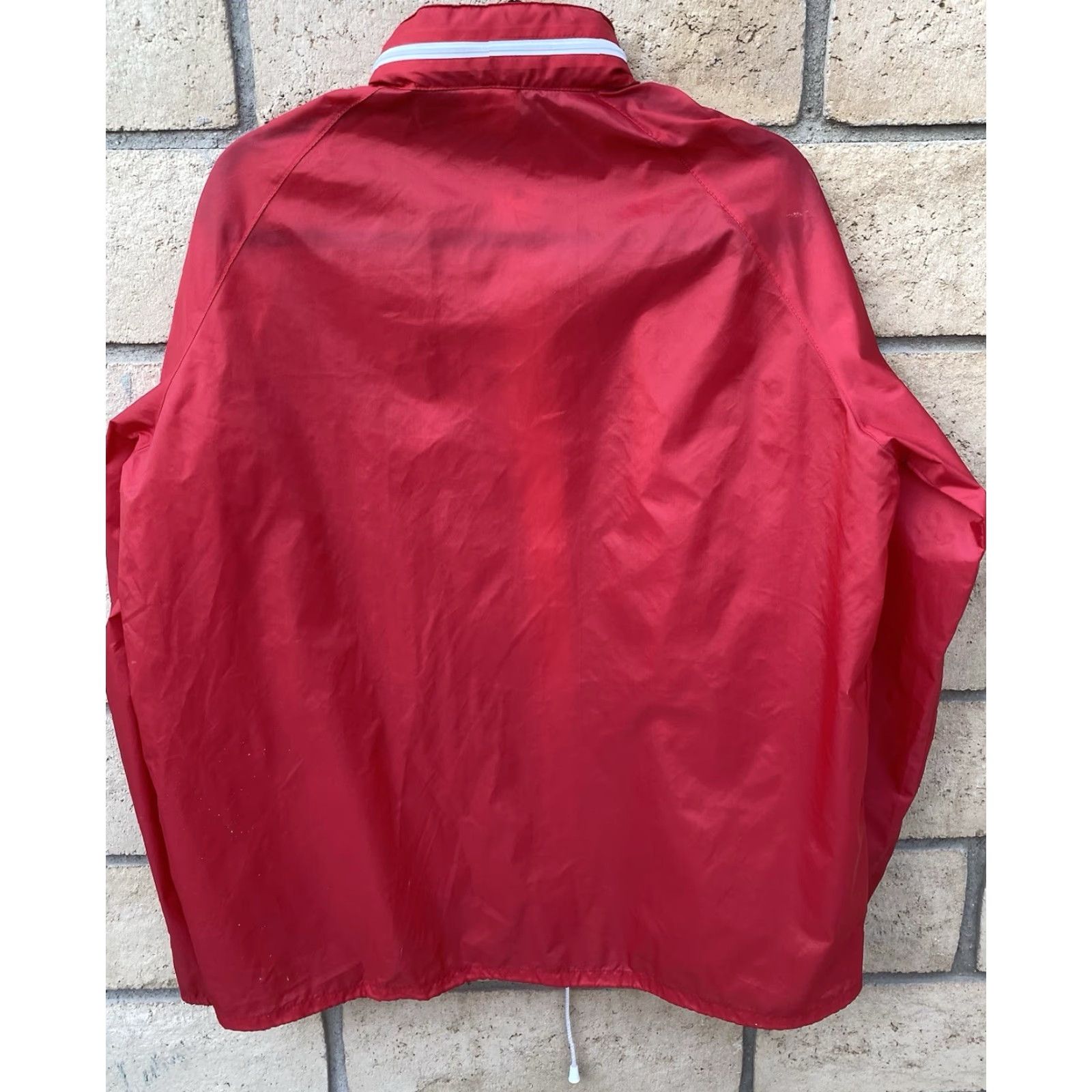 Vintage VINTAGE M.S. Statendam Windbreaker Jacket Nylon Red Navy? Size US L / EU 52-54 / 3 - 4 Thumbnail
