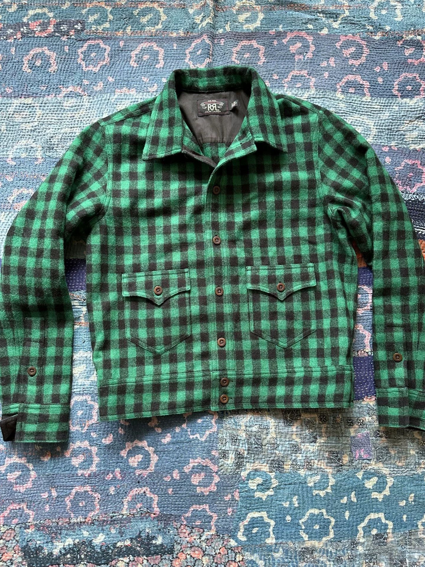 RRL Ralph Lauren RRL Wool Check Jacket Size US S / EU 44-46 / 1 - 1 Thumbnail