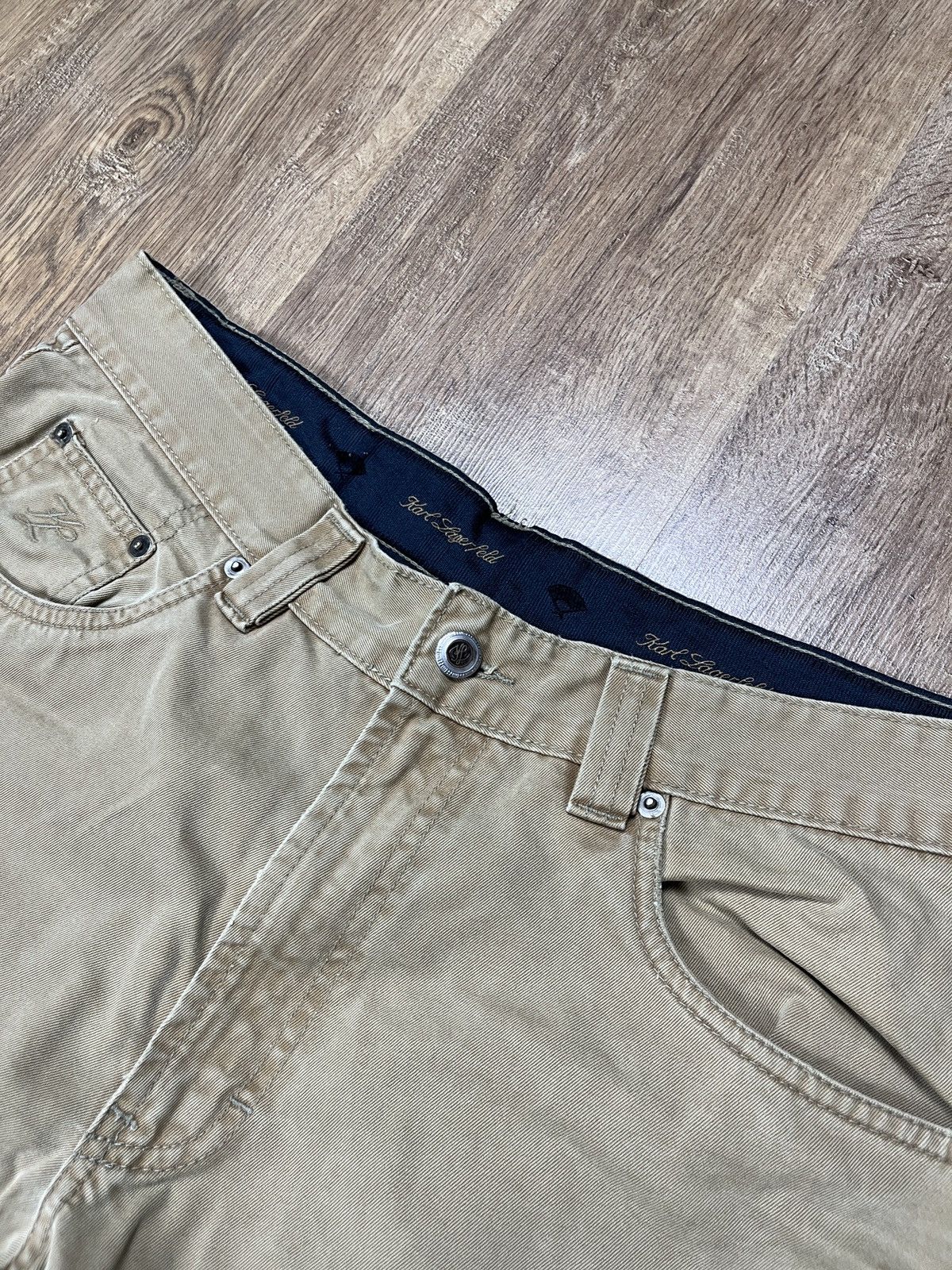 Karl Lagerfeld × Vintage ➕ vintage 90s Karl Lagerfeld archive chino pants lampo zip Size US 32 / EU 48 - 3 Thumbnail