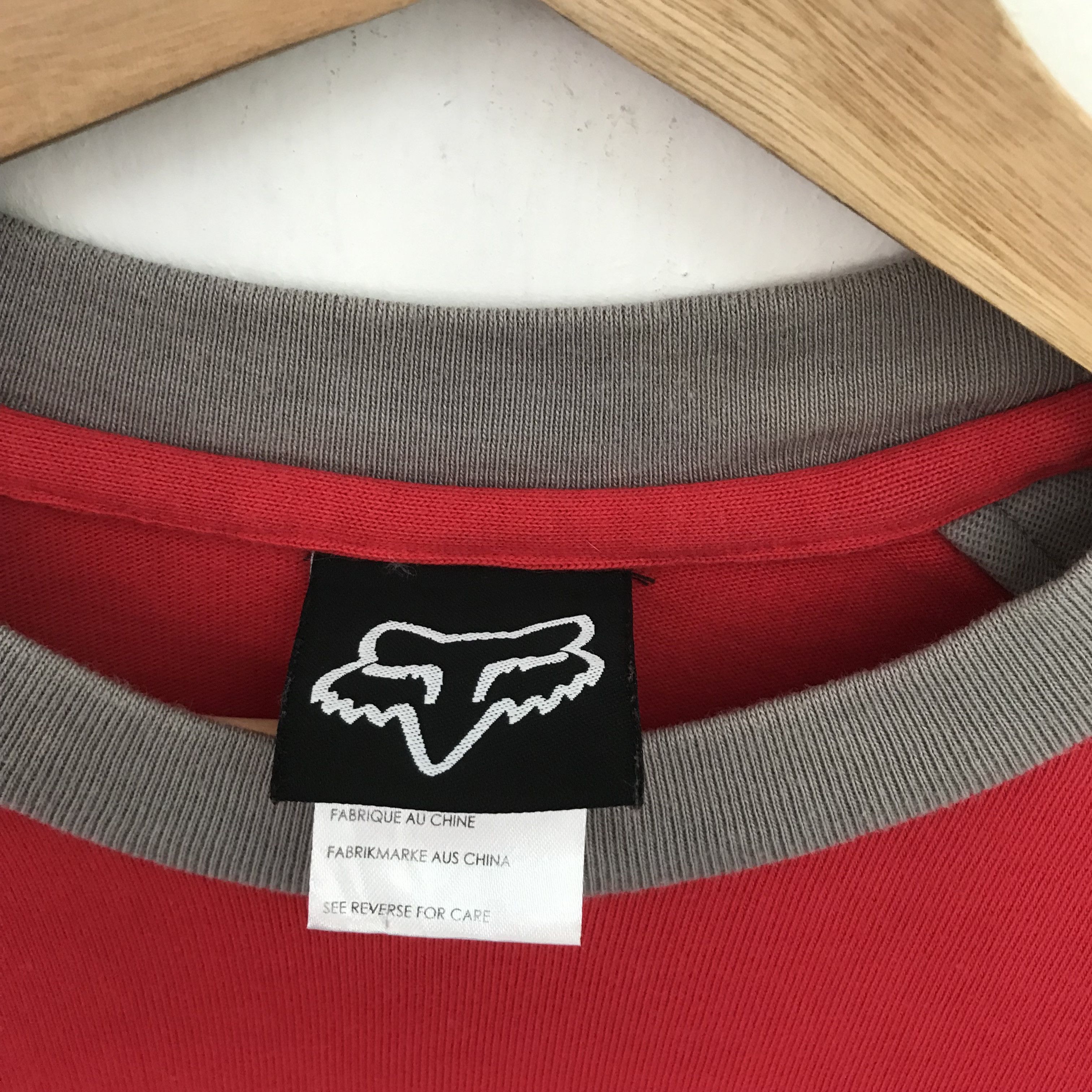 Fox Racing Vintage Fox Racing Team Motocross Red Tshirt - 478 Size US L / EU 52-54 / 3 - 8 Thumbnail