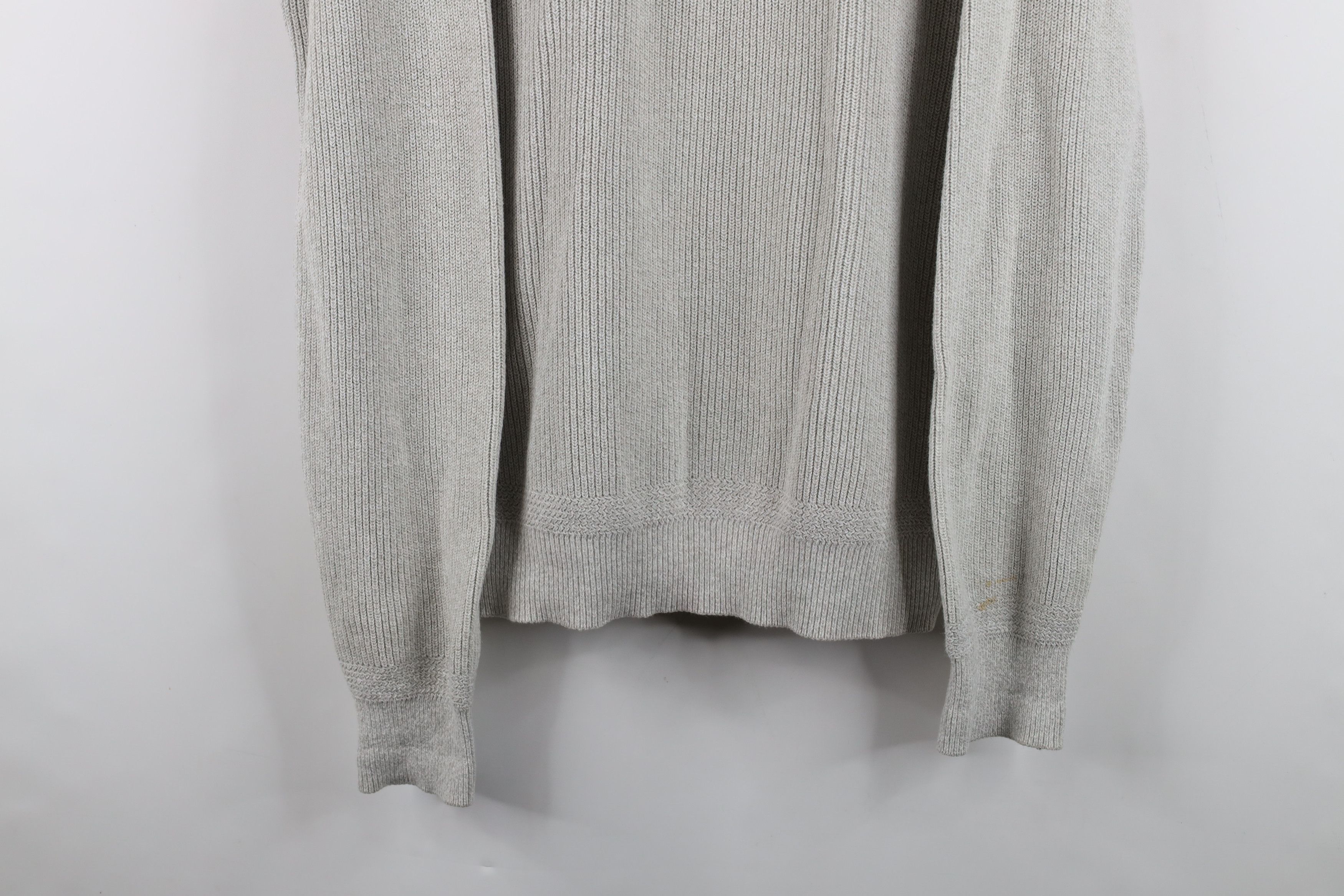 L.L. Bean Vintage 70s LL Bean Ribbed Knit Henley Sweater Gray USA Size US L / EU 52-54 / 3 - 3 Thumbnail