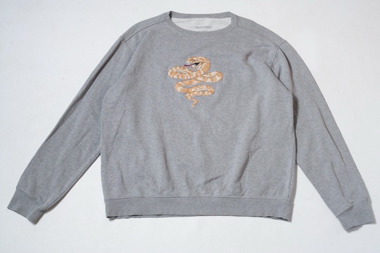 Maharishi Maharishi Embroidered Vintage Snake Adder Sweatshirt Size US XL / EU 56 / 4 - 1 Thumbnail