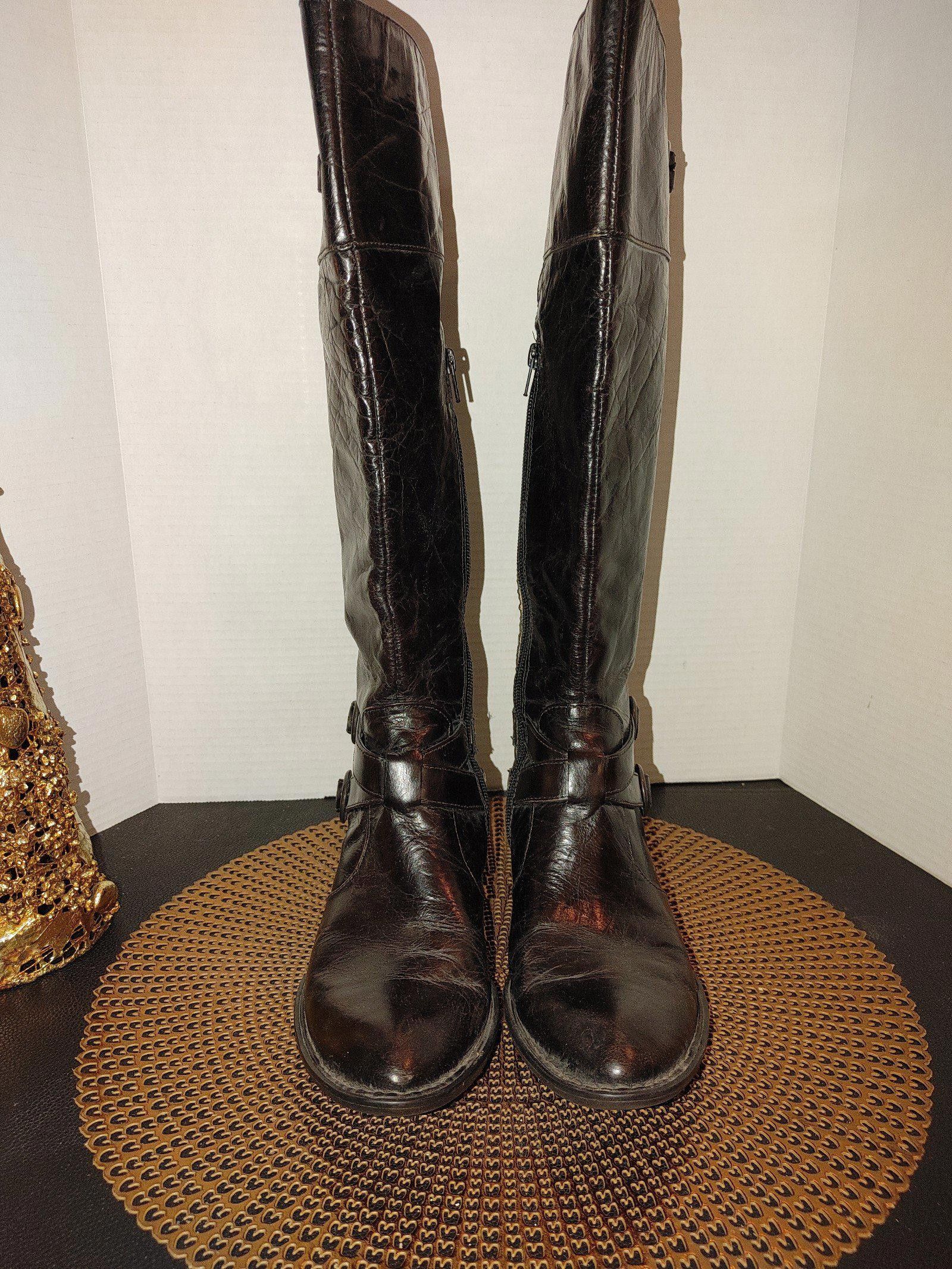 Born Born Crown Lira Leather Riding Boots Size 8.5 Size US 8.5 / IT 38.5 - 3 Thumbnail