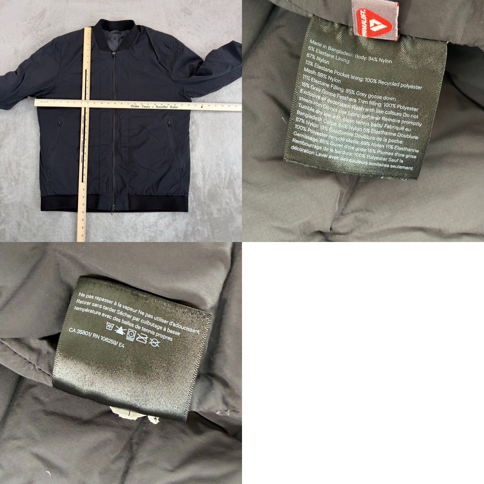 Lululemon Lululemon Intermission Bomber Jacket Men L Black 700 Fill Goose Down Jacket Nylon Zip Pockets Quilted Logo Size US L / EU 52-54 / 3 - 8 Thumbnail
