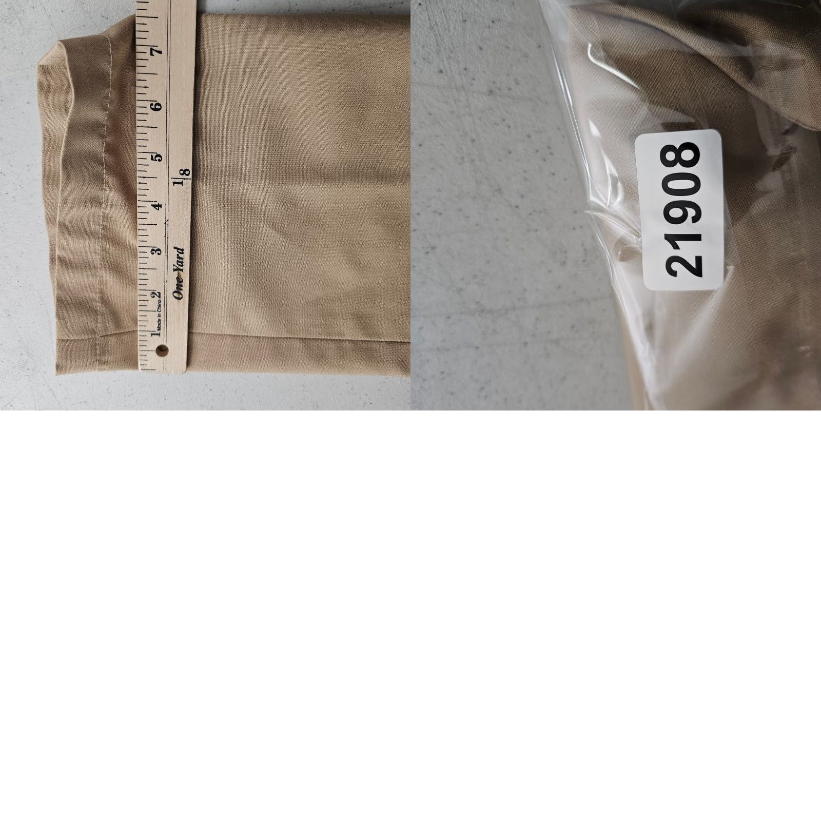 Vintage Bluffworks Pants Mens 31x27.5 Khaki Regular Chino Flat Front 100% Polyester Slim Fit Casual Workwear Modern Mens Regular Size US 31 - 9 Thumbnail