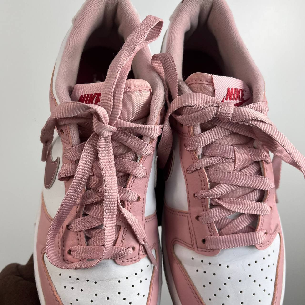 Nike Nike Dunk Low Pink White Sneakers Womens Size 5Y Eu 37.5 Size US 5 / IT 35 - 5 Thumbnail