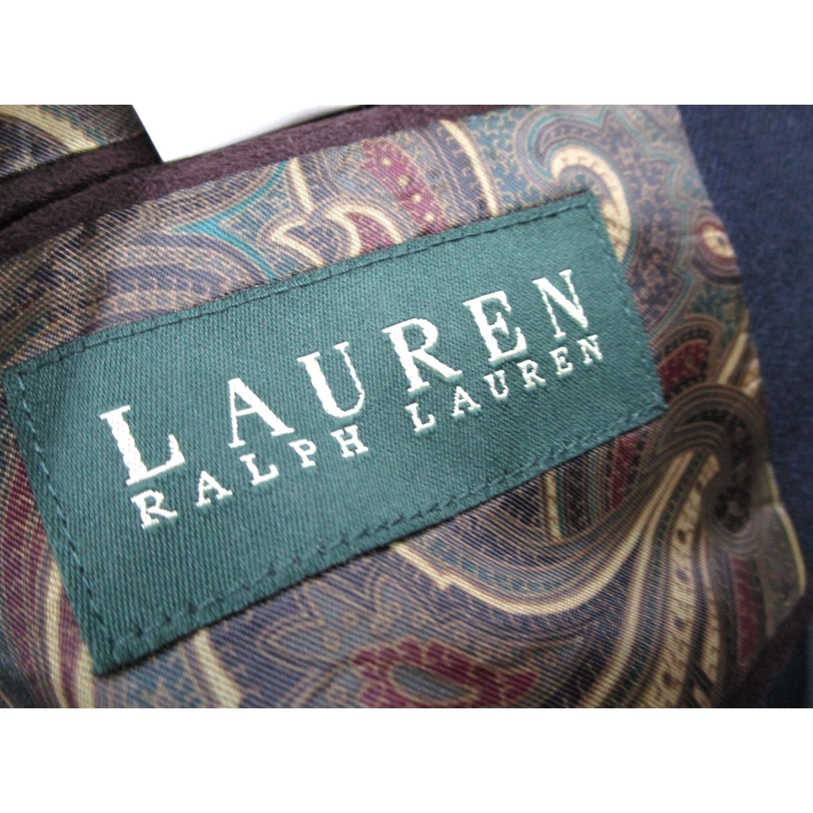 Ralph Lauren Lauren Ralph Lauren Blazer Men 2-Button Wool Cashmere Blue 48 Regular Notch Lapel, Single-Breasted, Dry Clean Only, 2-Button Front, Vintage? No (MRL) Size 48R - 2 Thumbnail