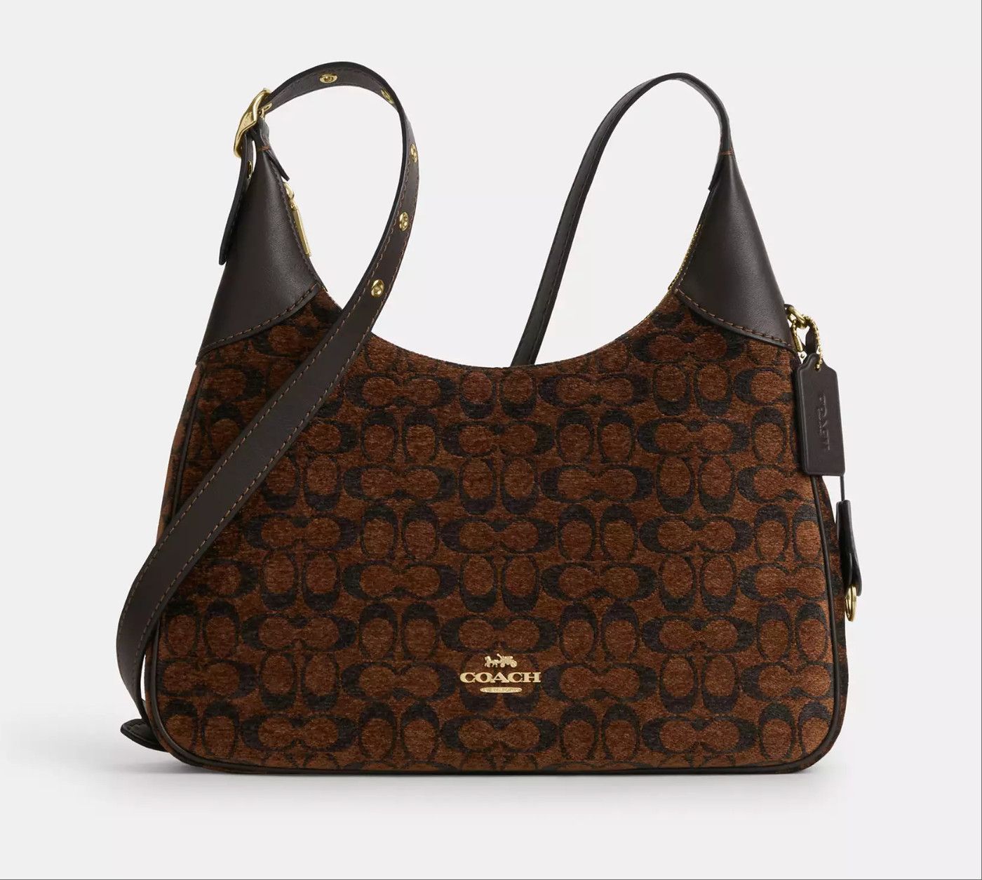 Coach Ella Shoulder Bag In Signature Chenille CCE49 Size ONE SIZE - 10 Thumbnail