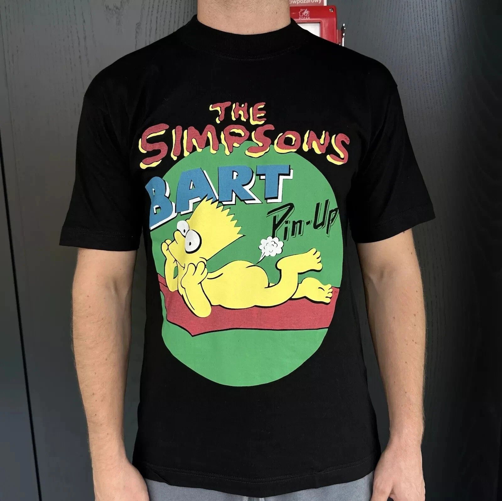 Vintage Vintage 1990s Promo TV Show Bart Simpson Pin-Up Tee Shirt Size US S / EU 44-46 / 1 - 1 Thumbnail