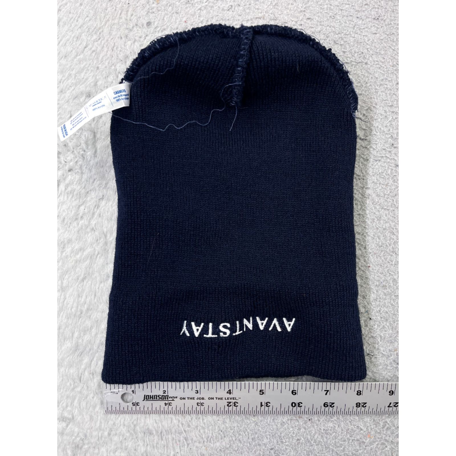 Vintage AvantStay Beanie Toque Adult One Size Blue Knit 100% Acrylic Snow Ski Made USA Size ONE SIZE - 6 Thumbnail