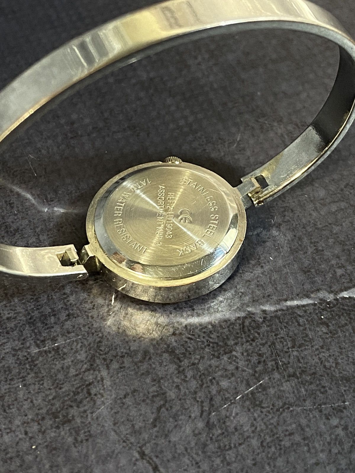 Jewelry × Vintage Elegant Geneva Quartz Steel Bangle Watch Japanese Brand Size ONE SIZE - 5 Thumbnail