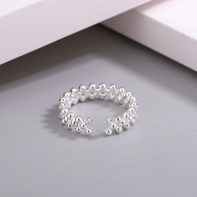 Jewelry Bilayer Ball Ring Size ONE SIZE - 4 Thumbnail