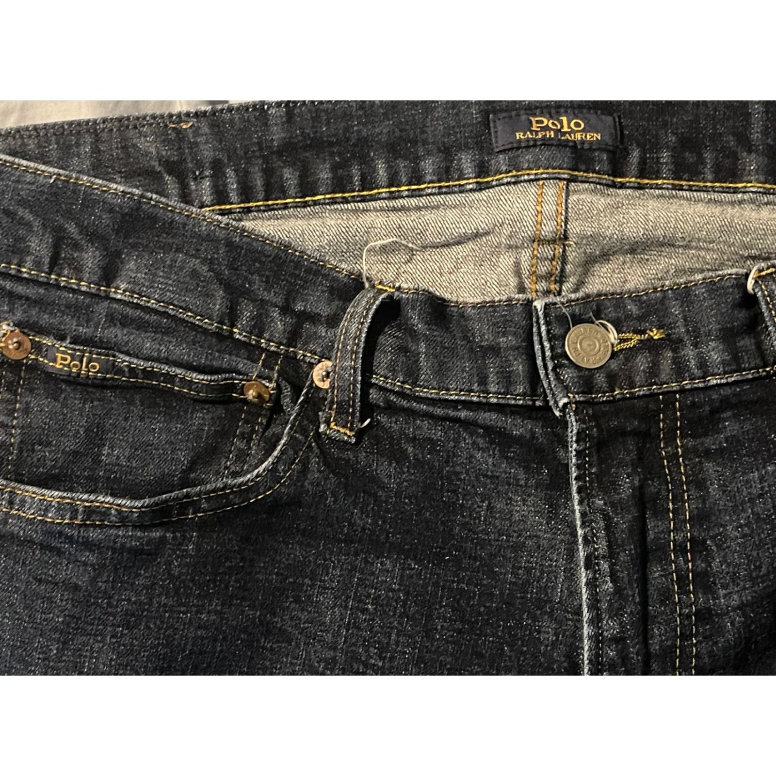 Polo Ralph Lauren Polo Ralph Lauren Jeans Men Slim Straight Varick 37x31 Blue Denim 5-Pocket Logo Slimming Modern Regular Mens Size US M / EU 48-50 / 2 - 3 Thumbnail