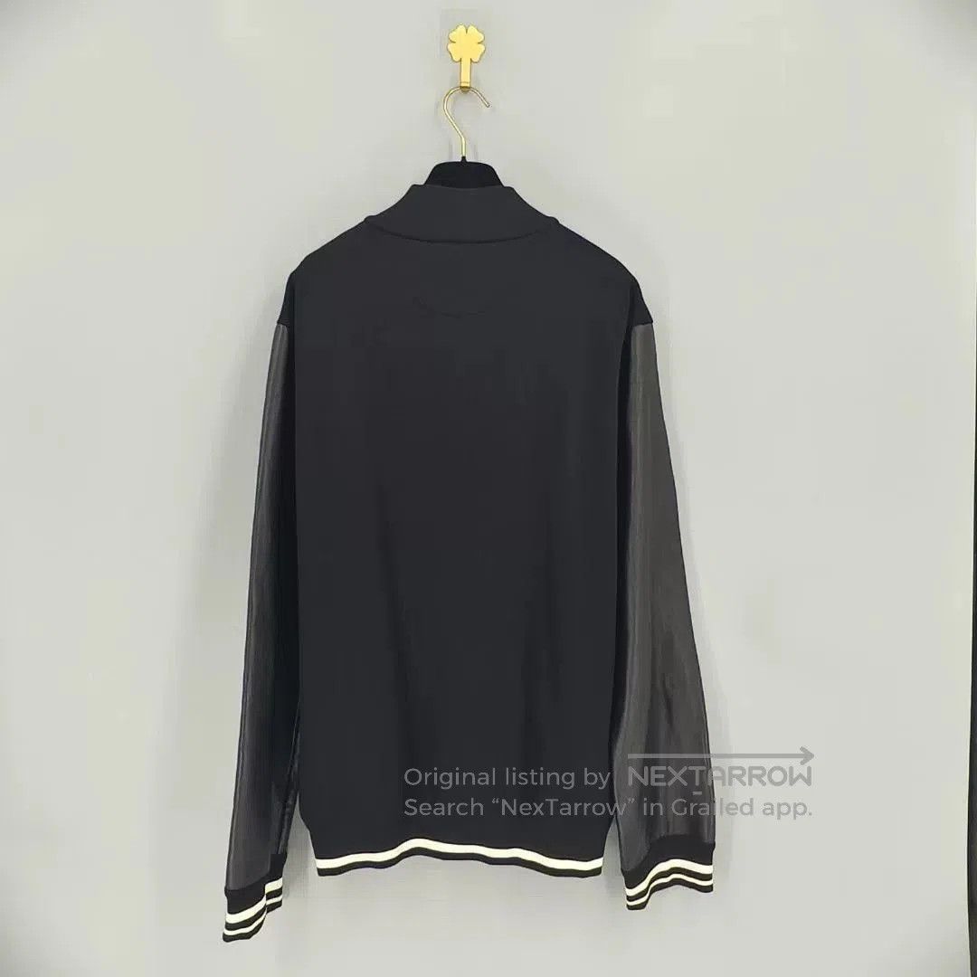 Valentino Valentino Leather-Sleeve Knit Jacket. Size US L / EU 52-54 / 3 - 2 Thumbnail