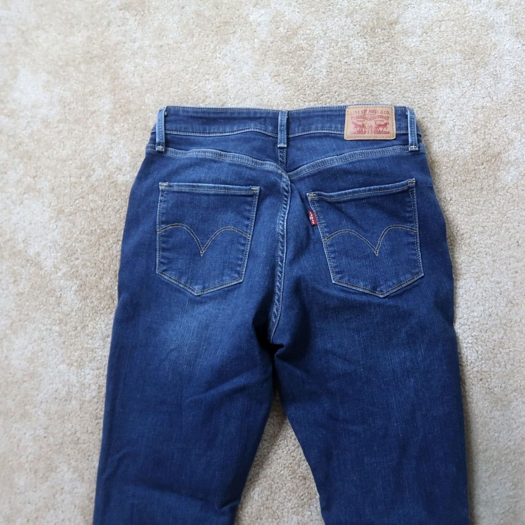 Levi's Levi's Mid Rise Skinny Jeans Womens 8 Blue Stretch Denim Jeans Skinny Pants Ladies 8 Blue Size 30" / US 8 / IT 44 - 6 Thumbnail