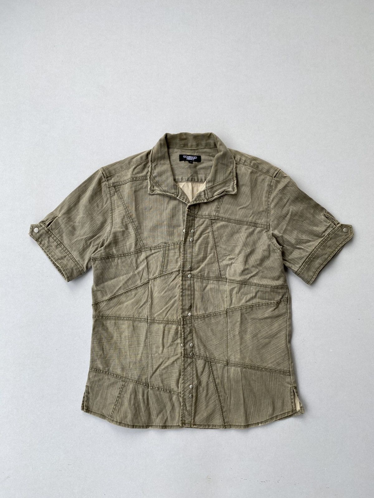 Tornado Mart Tornado Mart Patchwork Shirt Size US M / EU 48-50 / 2 - 1 Thumbnail