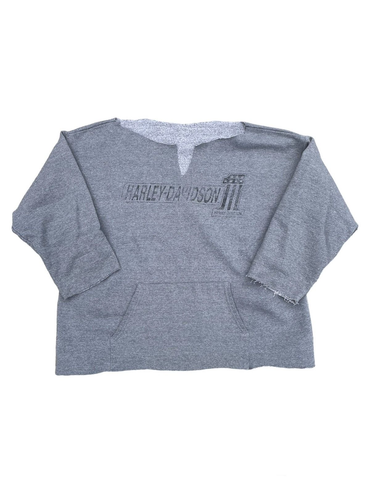 Harley Davidson × Vintage Crazy Chopped Harley Davidson Hoodie Size US XL / EU 56 / 4 - 1 Thumbnail