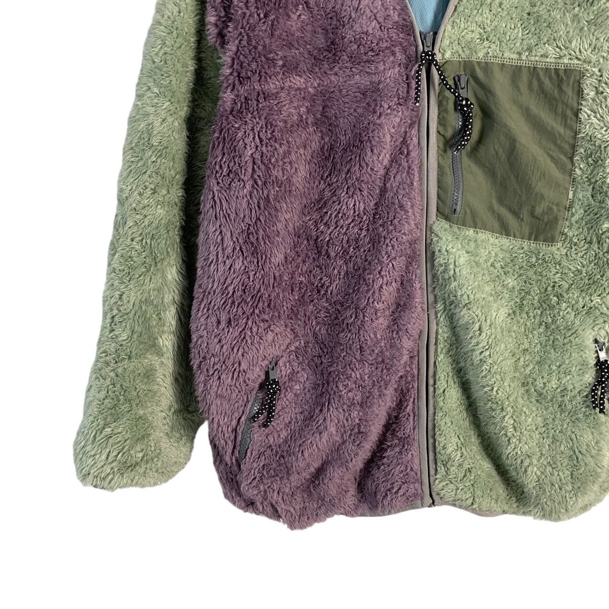 Japanese Brand Titicaca Fleece Color Block Jacket Size US M / EU 48-50 / 2 - 2 Thumbnail
