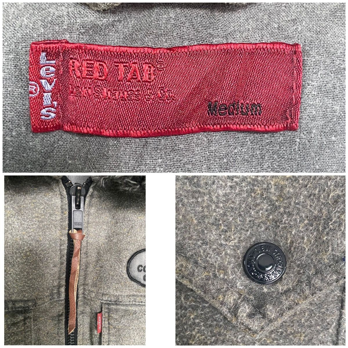 Levi's Vtg🔥LEVI’S RED TAB Patches Softneck Zipper Jacket (M) Size US M / EU 48-50 / 2 - 23 Thumbnail