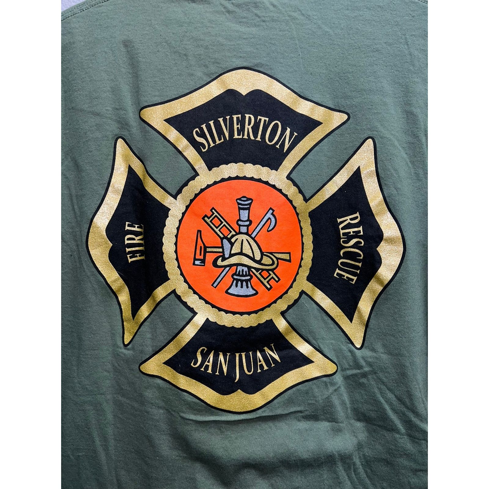 Gildan Fire Fighter Colorado Shirt San Juan Silveton Rescue Tee 2XL Size US XXL / EU 58 / 5 - 6 Thumbnail