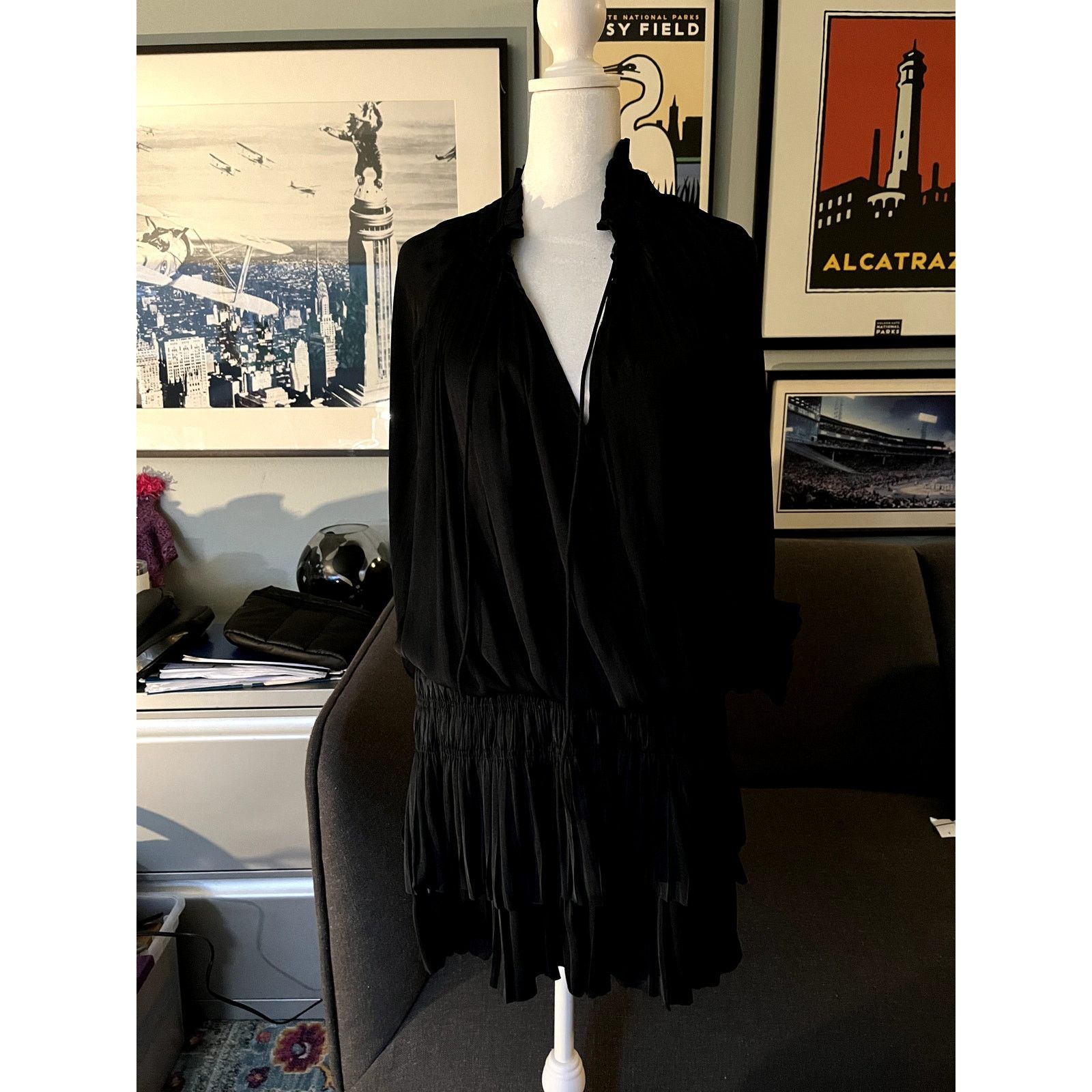 Other Azoe Beautiful Midnight Blue Ruffle Dress M Size M / US 6-8 / IT 42-44 - 1 Thumbnail