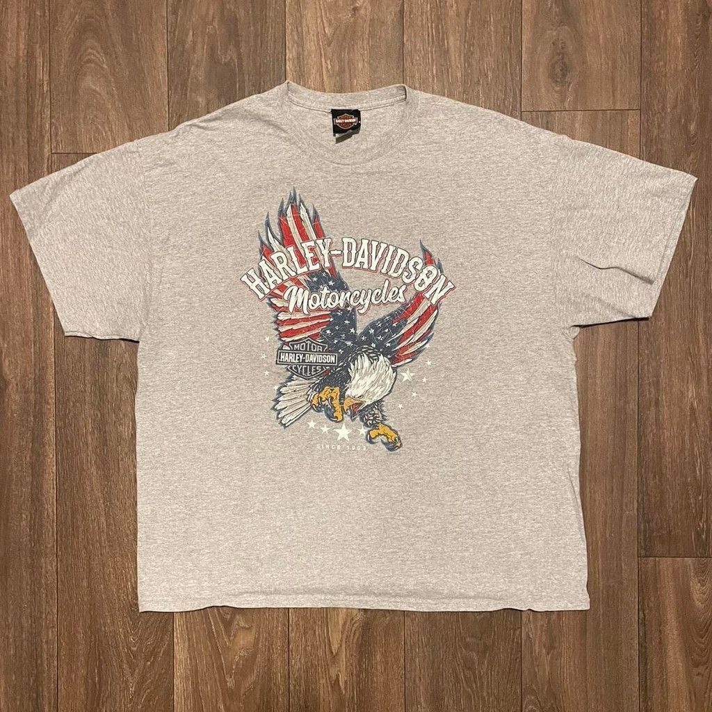 Harley Davidson Grey Harley Davidson eagle tee Message for any questions Size US XXL / EU 58 / 5 - 1 Thumbnail