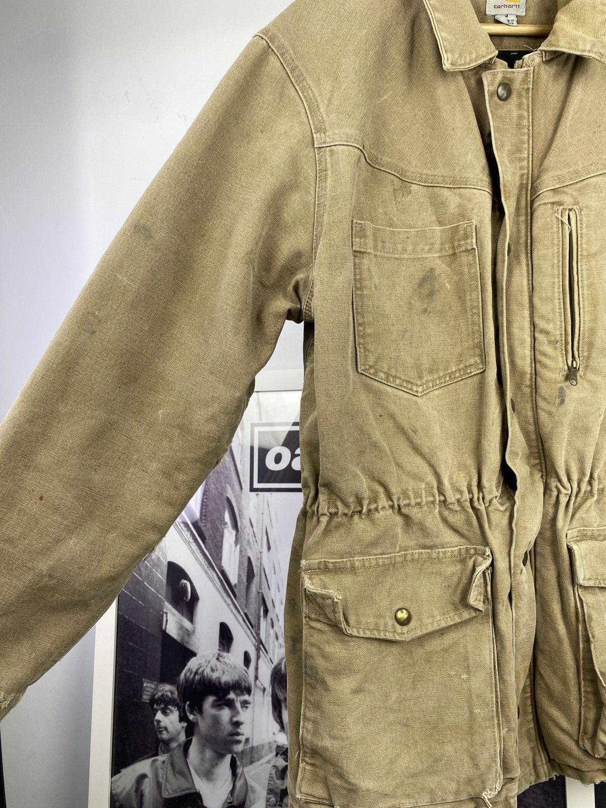 Carhartt 2000’s Carhartt Sandstone Rancher Thrashed Coat Size US M / EU 48-50 / 2 - 5 Thumbnail