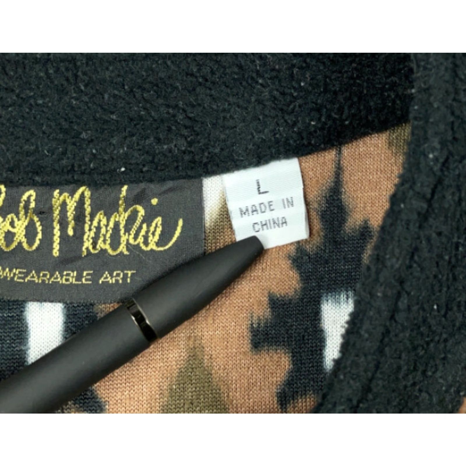 Bob Mackie Bob Mackie Brown Aztec Tribal Motif 1/2 Zip Fleece Pullover Women's Large Size L / US 10 / IT 46 - 5 Thumbnail